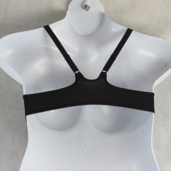Body by Wacoal Women's Racerback Underwire Front Close Bra, Black, 36B - Picture 5 of 8